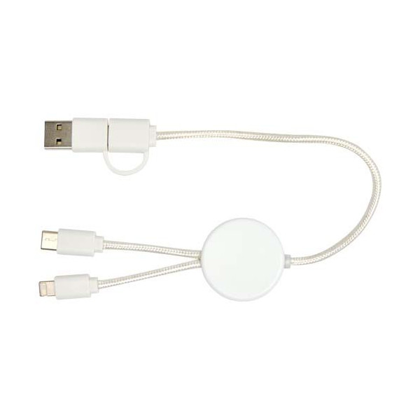 Câble 5-en-1 Citala en plastique recyclé de 30 cm - Charge rapide 27W - BCM Goodies
