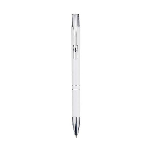 Stylo bille en aluminium recyclé Moneta - Accessoire écologique et élégant pour entreprises - BCM Goodies