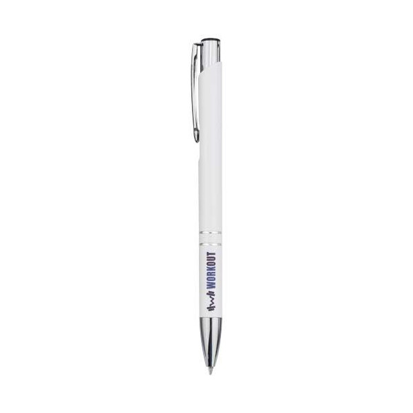 Stylo bille en aluminium recyclé Moneta - Accessoire écologique et élégant pour entreprises - BCM Goodies