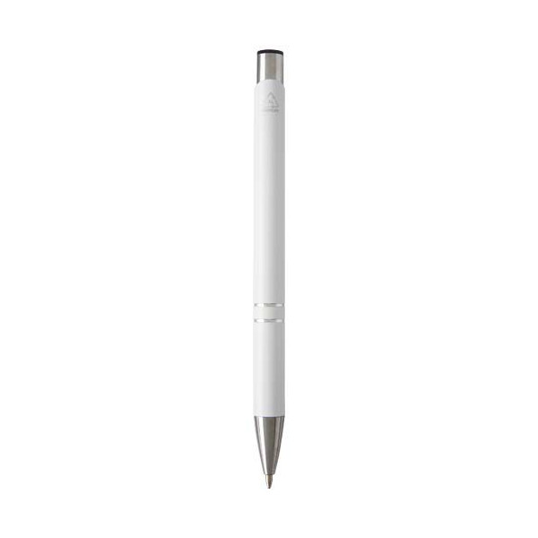 Stylo bille en aluminium recyclé Moneta - Accessoire écologique et élégant pour entreprises - BCM Goodies