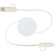 Câble rétractable 5-en-1 Citala en plastique recyclé de 90 cm - Charge rapide 40W - USB-C vers USB-C - USB-A vers USB-C - CarPla