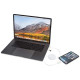 Câble rétractable 5-en-1 Citala en plastique recyclé de 90 cm - Charge rapide 40W - USB-C vers USB-C - USB-A vers USB-C - CarPla