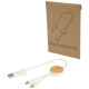 Câble 5-en-1 Chechia en plastique recyclé de 30 cm - Charge rapide 27W &amp; synchronisation données