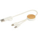 Câble 5-en-1 Chechia en plastique recyclé de 30 cm - Charge rapide 27W &amp; synchronisation données