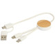 Câble 5-en-1 Chechia en plastique recyclé de 30 cm - Charge rapide 27W &amp; synchronisation données
