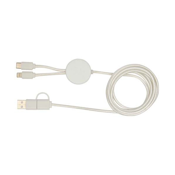 Câble 5-en-1 Chechia en plastique recyclé de 150 cm - BCM Goodies