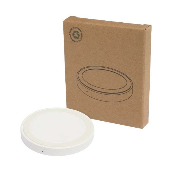 Tapis de charge sans fil Freal 15W en plastique recyclé - Personnalisable pour entreprise