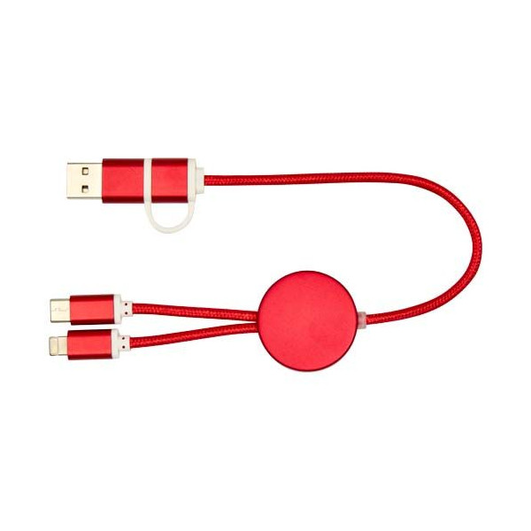 Câble 5-en-1 Alasia en aluminium et plastique recyclés de 30 cm - BCM Goodies