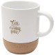 Mug Billie en céramique de 300 ml avec détails en liège - Accessoire idéal pour boissons chaudes - Coffret cadeau en carton recy
