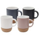 Mug Billie en céramique de 300 ml avec détails en liège - Accessoire idéal pour boissons chaudes - Coffret cadeau en carton recy