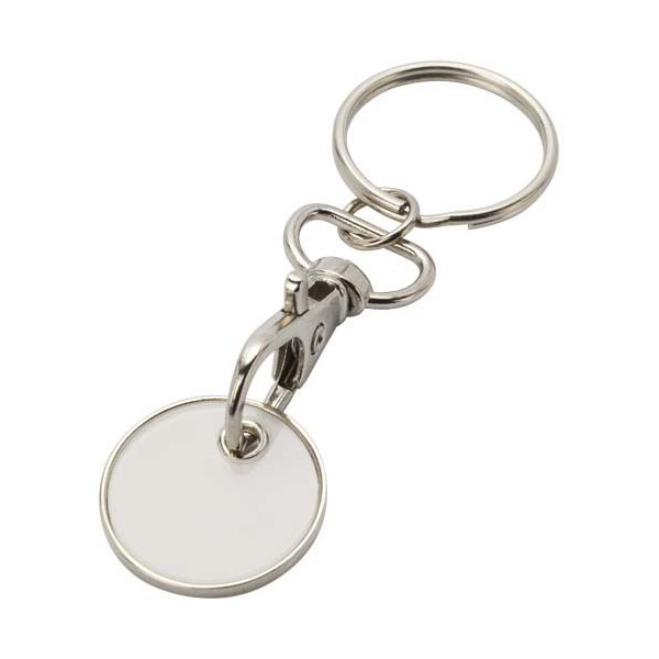 Porte-clés Rory avec jeton pour chariot - Accessoire pratique pour déverrouiller les chariots sans pièce - Goodies personnalisab