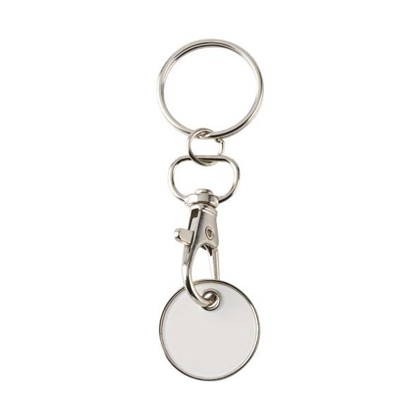 Porte-clés Rory avec jeton pour chariot - Accessoire pratique pour déverrouiller les chariots sans pièce - Goodies personnalisab
