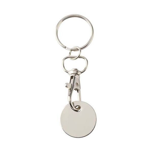 Porte-clés Rory avec jeton pour chariot - Accessoire pratique pour déverrouiller les chariots sans pièce - Goodies personnalisab