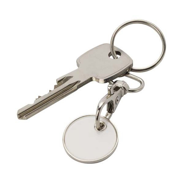 Porte-clés Rory avec jeton pour chariot - Accessoire pratique pour déverrouiller les chariots sans pièce - Goodies personnalisab