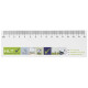 Notes autocollantes recyclées Sticky-Mate® avec règle imprimée de 15 cm - Lot de 50 feuilles - BCM Goodies