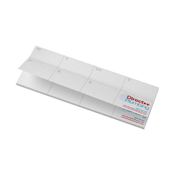 Notes autocollantes recyclées Sticky-Mate® avec agenda imprimé Personnalisable | BCM Goodies