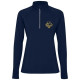 Sweatshirt Estambul pour femme - Vêtement technique raglan à manches longues - Col demi-zip et détails réfléchissants - Coupe aj