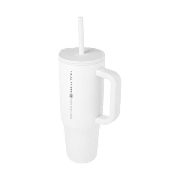 Gobelet isotherme Brady 900 ml certifié RCS avec paille en silicone - BCM Goodies