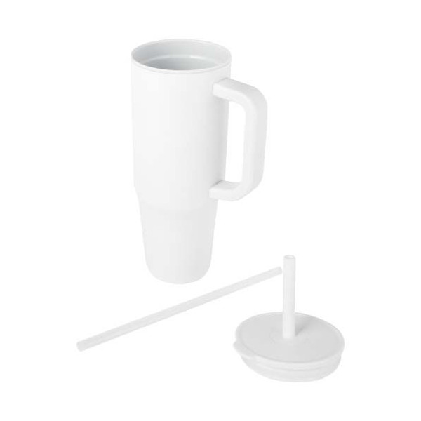 Gobelet isotherme Brady 900 ml certifié RCS avec paille en silicone - BCM Goodies