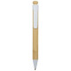Stylo bille Rattan en bambou et plastique recyclé personnalisable pour une communication éco-responsable | BCM Goodies