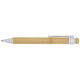 Stylo bille Rattan en bambou et plastique recyclé personnalisable pour une communication éco-responsable | BCM Goodies