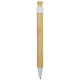 Stylo bille Rattan en bambou et plastique recyclé personnalisable pour une communication éco-responsable | BCM Goodies