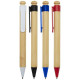Stylo bille Rattan en bambou et plastique recyclé personnalisable pour une communication éco-responsable | BCM Goodies
