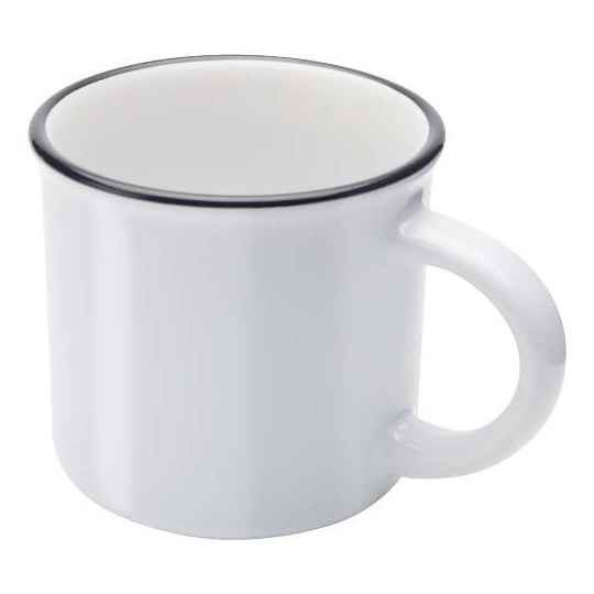 Mug Bari en céramique 240 ml - Accessoire pour café et thé - Design vintage - Lave-vaisselle - Coffret cadeau - Personnalisable