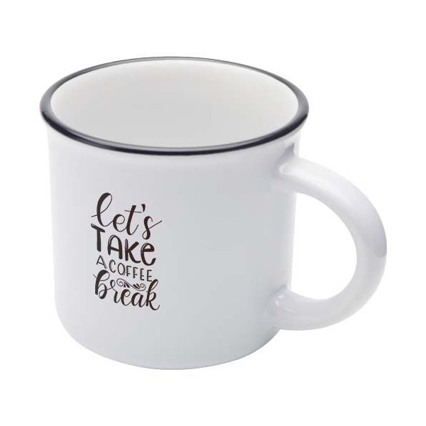 Mug Bari en céramique 240 ml - Accessoire pour café et thé - Design vintage - Lave-vaisselle - Coffret cadeau - Personnalisable