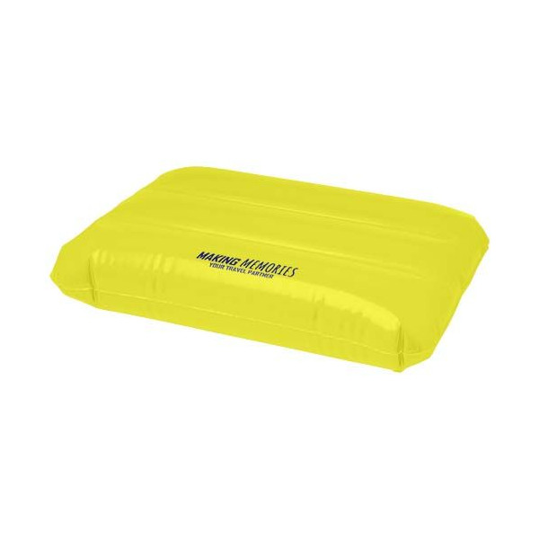 Coussin de plage gonflable personnalisable - Dimensions 56 x 36,5 x 20,5 cm - Accessoire de détente pour la plage - BCM Goodies
