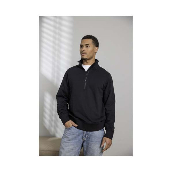 Sweater unisexe à fermeture 1/4 de zip Tin Aware™ recyclé - BCM Goodies