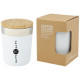 Gobelet isotherme à double paroi avec couche de cuivre et couvercle en bambou - 330 ml - Acier inoxydable - Sans BPA - Personnal