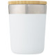 Gobelet isotherme à double paroi avec couche de cuivre et couvercle en bambou - 330 ml - Acier inoxydable - Sans BPA - Personnal