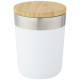 Gobelet isotherme à double paroi avec couche de cuivre et couvercle en bambou - 330 ml - Acier inoxydable - Sans BPA - Personnal