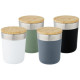 Gobelet isotherme à double paroi avec couche de cuivre et couvercle en bambou - 330 ml - Acier inoxydable - Sans BPA - Personnal
