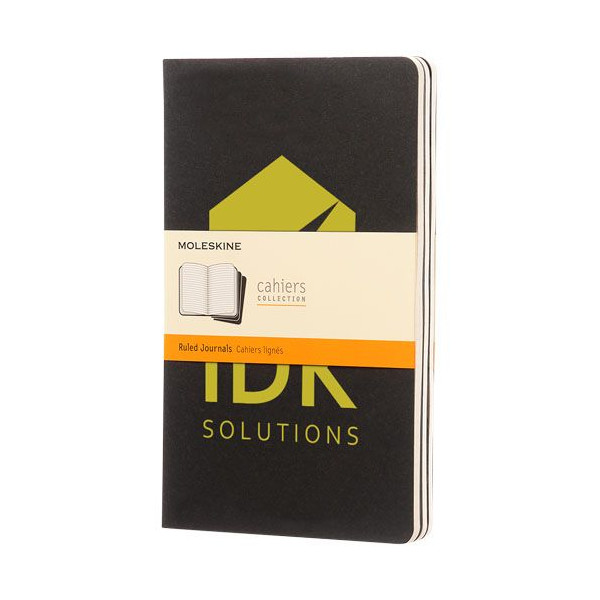 Journal Cahier L - réglé personnalisable pour entreprise | BCM Goodies
