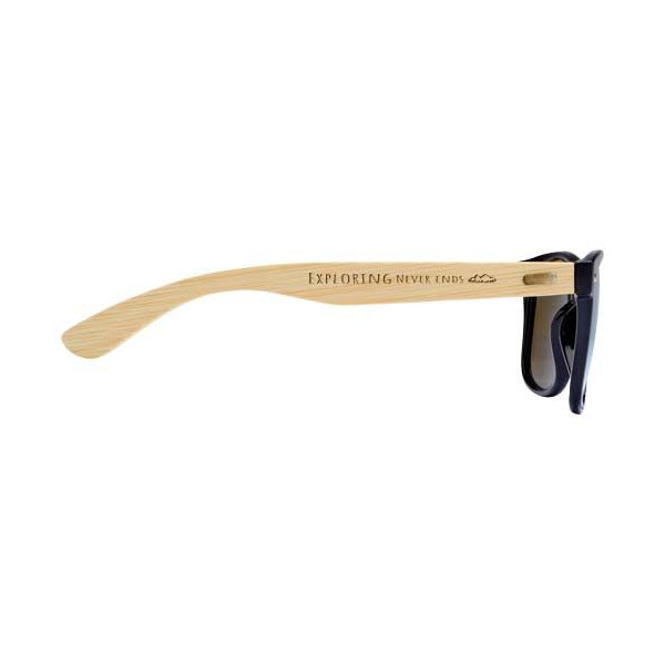 Lunettes de soleil Hue avec branches en bambou Personnalisable | BCM Goodies