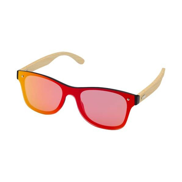 Lunettes de soleil Tan avec branches en bambou - Accessoire éco-friendly et tendance pour protéger vos yeux du soleil