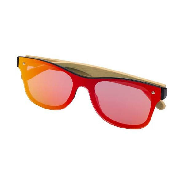 Lunettes de soleil Tan avec branches en bambou - Accessoire éco-friendly et tendance pour protéger vos yeux du soleil