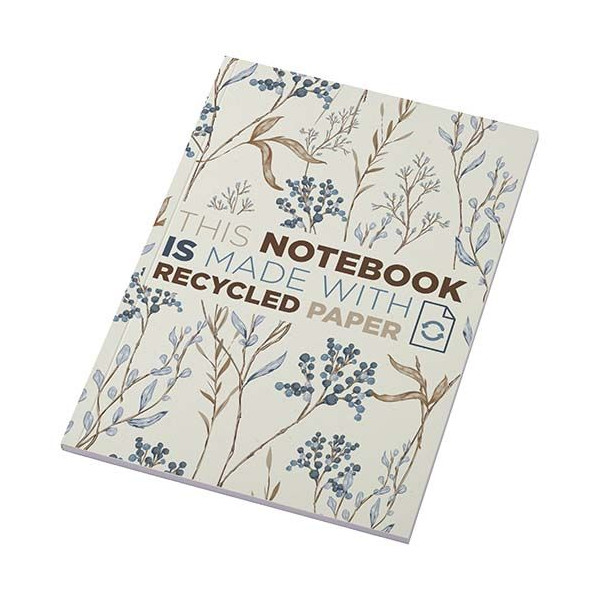 Cahier Novella Austen recyclé A5 à couverture souple - Papeterie polyvalente personnalisable - BCM Goodies