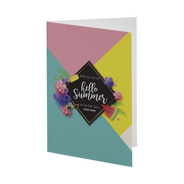 Carte de vœux A6 Herald personnalisable pour entreprise et événements - BCM Goodies