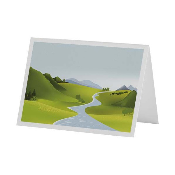 Carte de vœux A6 Herald personnalisable pour entreprise et événements - BCM Goodies