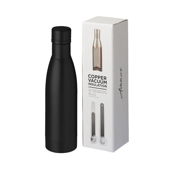 Bouteille isotherme Vasa sous vide avec couche de cuivre 500 ml - Accessoire idéal pour garder vos boissons chaudes ou froides -