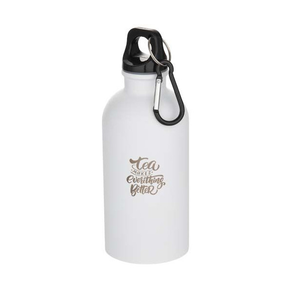 Bouteille d'eau Oregon 400 ml en acier inoxydable recyclé avec finition mate - Accessoire léger et durable pour rester hydr