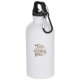 Bouteille d'eau Oregon 400 ml en acier inoxydable recyclé avec finition mate - Accessoire léger et durable pour rester hydr