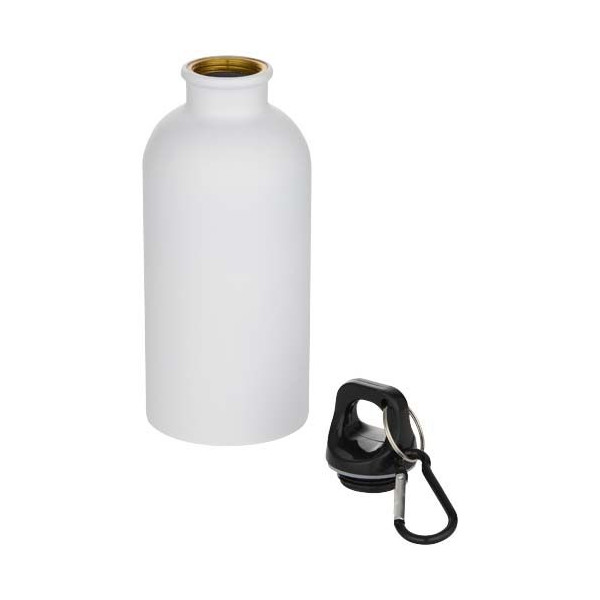 Bouteille d'eau Oregon 400 ml en acier inoxydable recyclé avec finition mate - Accessoire léger et durable pour rester hydr