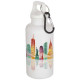 Bouteille d'eau Oregon 400 ml en plastique recyclé certifié RCS avec mousqueton - BCM Goodies