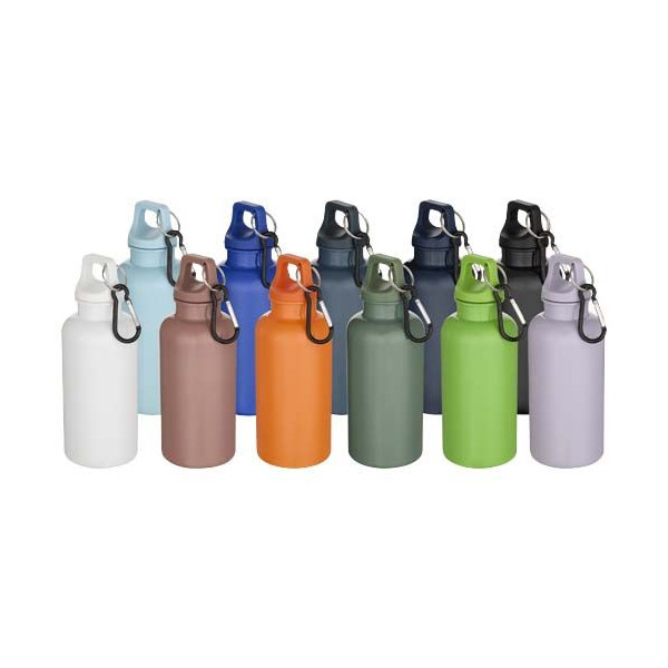 Bouteille d'eau Oregon 400 ml en plastique recyclé certifié RCS avec mousqueton - BCM Goodies