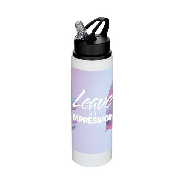 Bouteille d'eau Fitz 800 ml en acier inoxydable recyclé - Personnalisable pour entreprise