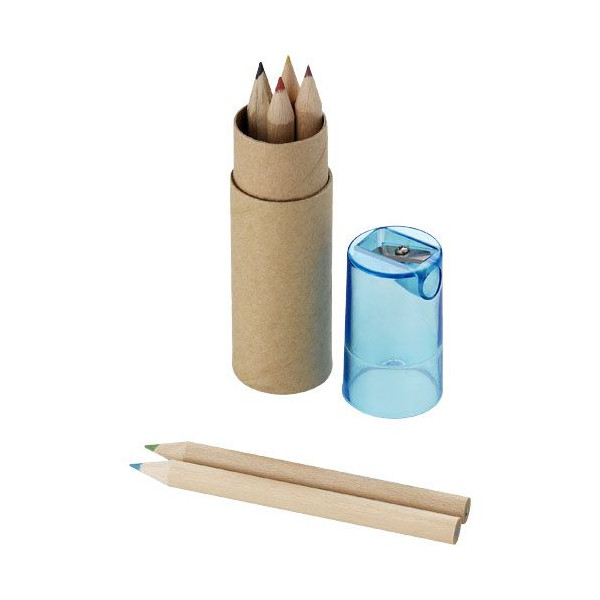 Set de 6 crayons de couleur Kram - Idéal pour la communication d'entreprise et la fidélisation